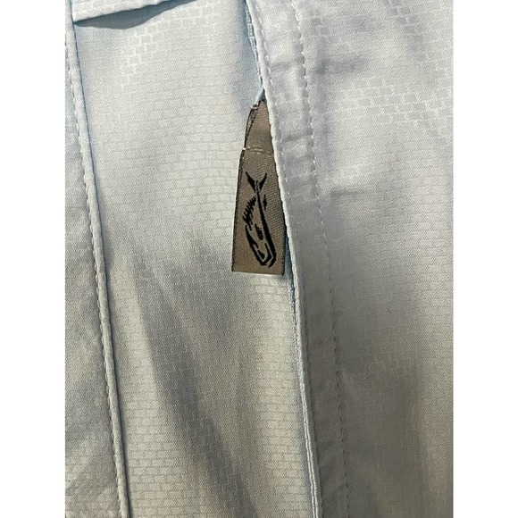 Mens X-Large XL Field and Stream Fishing Blue Button Down Casual Shirt - Picture 4 of 10